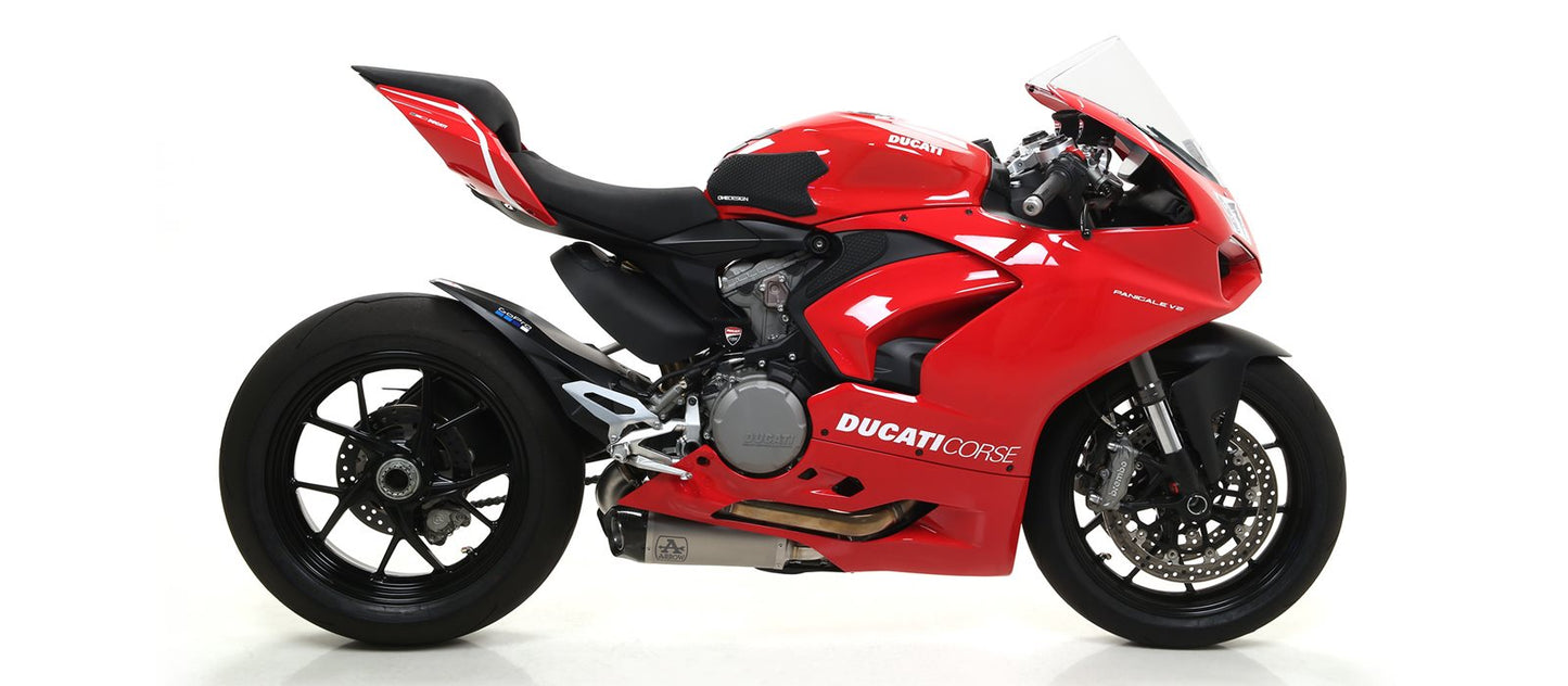 ARROW WORKS TITANIUM EXHAUST - STAINLESS STEEL LINK PIPES - PANIGALE V2 (2020-2024)