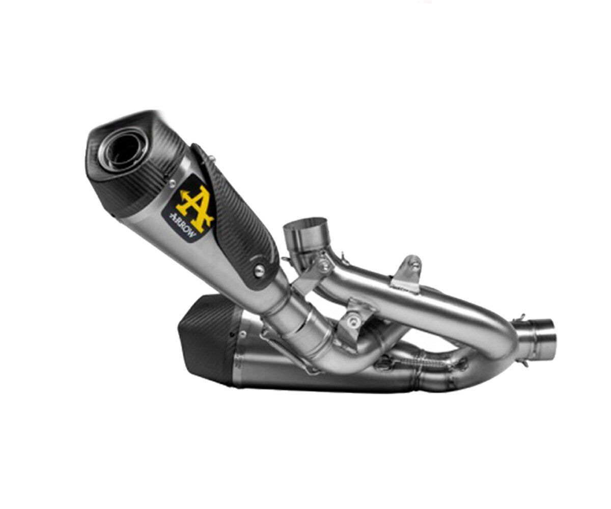 ARROW WORKS TITANIUM EXHAUST - STAINLESS STEEL LINK PIPES - STREETFIGHTER V4 (2020-2024)