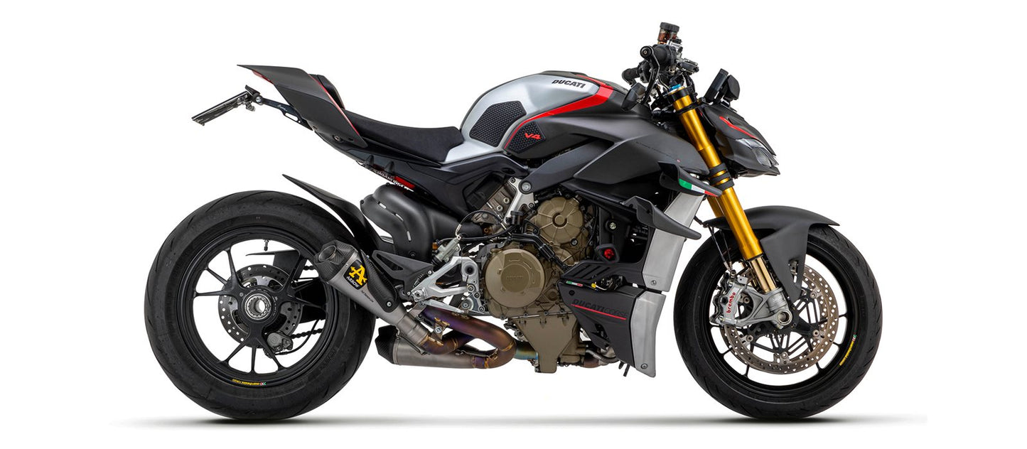 ARROW WORKS TITANIUM EXHAUST - STAINLESS STEEL LINK PIPES - STREETFIGHTER V4 (2020-2024)