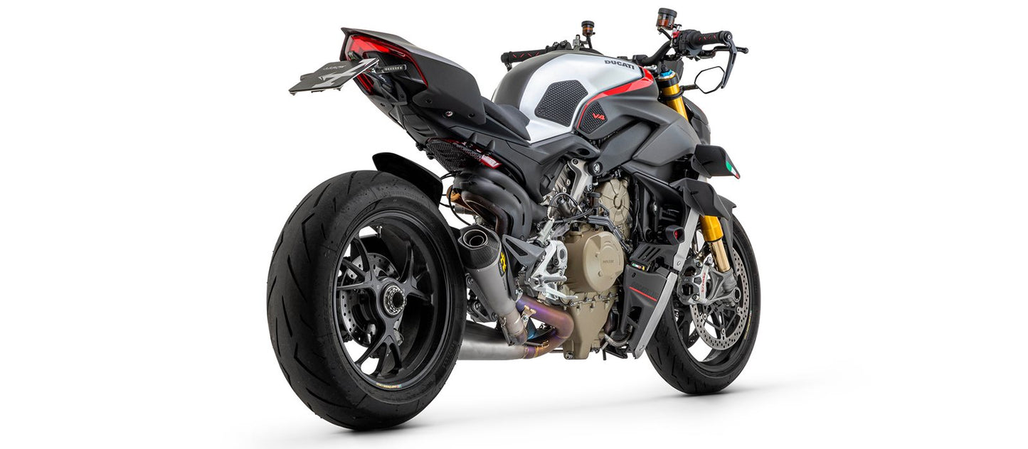 ARROW WORKS TITANIUM EXHAUST - STAINLESS STEEL LINK PIPES - STREETFIGHTER V4 (2020-2024)
