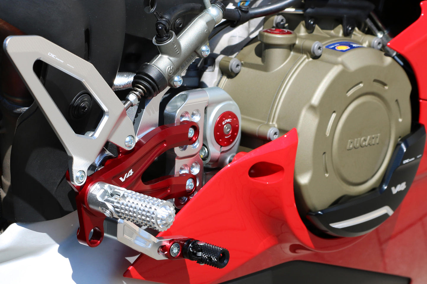 CNC Racing - Adjustable Rearsets (Pramac Racing limited Edition) - Ducati Panigale V4/S/R (18-23)