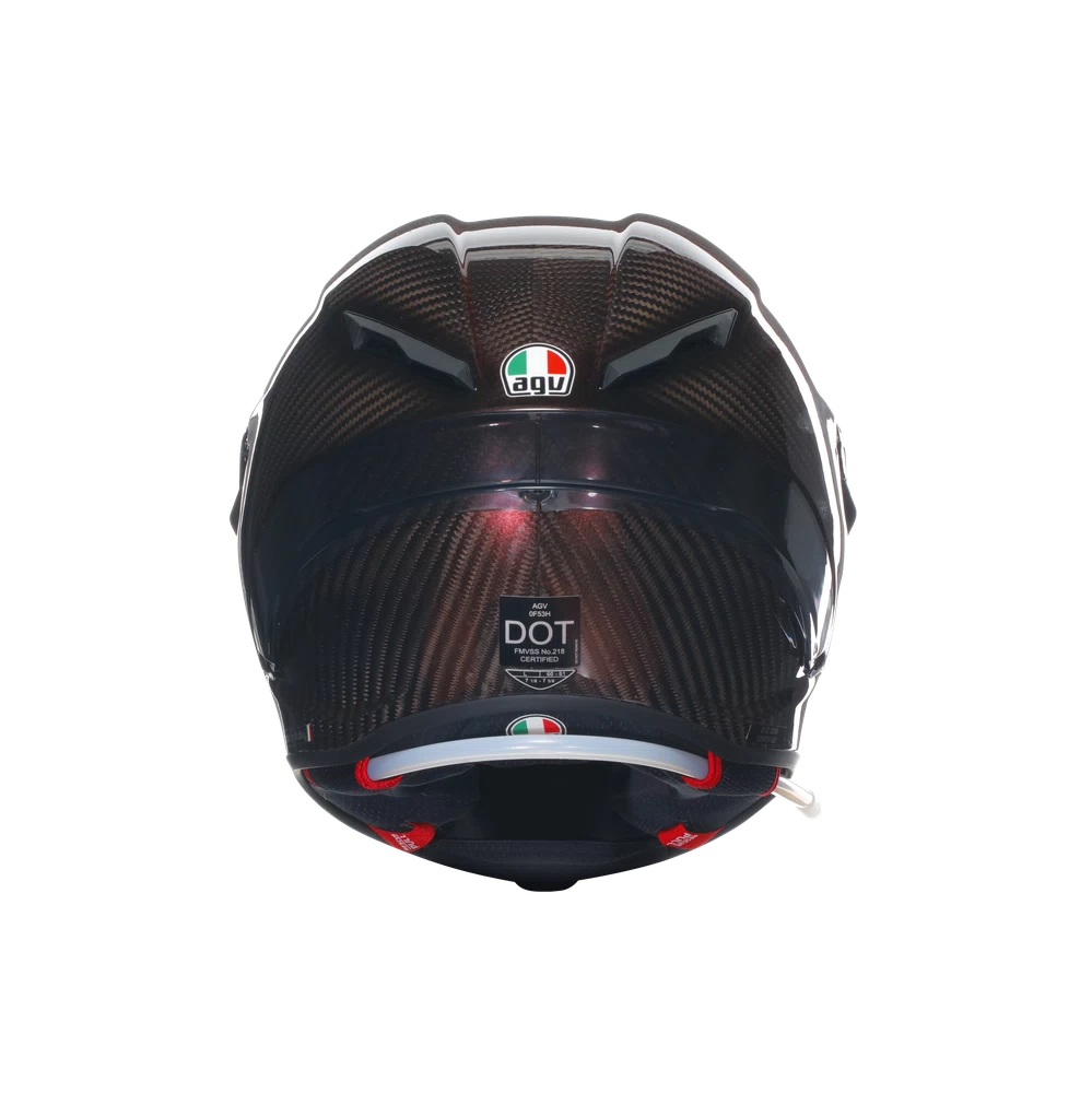 AGV | Pista GP RR | Mono Red/Carbon | Full Face Helmet E2206 DOT