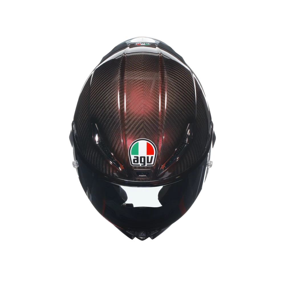 AGV | Pista GP RR | Mono Red/Carbon | Full Face Helmet E2206 DOT