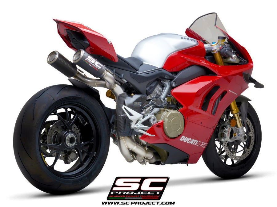 SC Project | 4-2-1-2 WSBK CR-T M2 Full Titanium Exhaust System | Ducati Panigale V4 R (18-20)