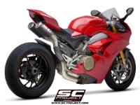 SC Project | 2-1-2 Half-system CR-T M2 Titanium/Carbon Exhaust | Panigale V4/S/R (18-20)
