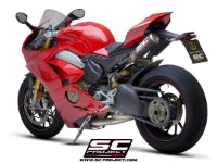 SC Project | 2-1-2 Half-system CR-T M2 Titanium/Carbon Exhaust | Panigale V4/S/R (18-20)