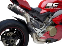 SC Project | 2-1-2 Half-system CR-T M2 Titanium/Carbon Exhaust | Panigale V4/S/R (18-20)