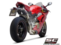 SC Project | 2-1-2 Half-system CR-T M2 Titanium/Carbon Exhaust | Panigale V4/S/R (18-20)