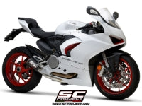 SC Project | CR-T M2 - 2-1 Half-System Carbon Exhaust | Ducati Panigale V2 (2020-2024)