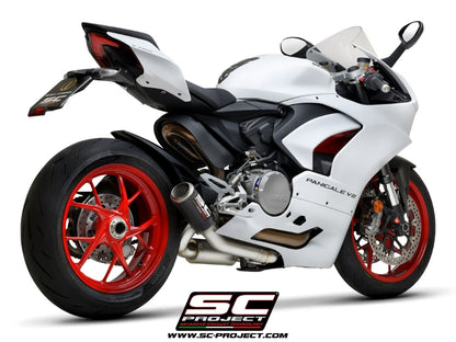 SC Project | CR-T M2 - 2-1 Half-System Carbon Exhaust | Ducati Panigale V2 (2020-2024)