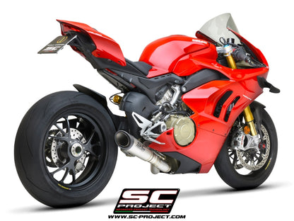 SC Project | S1 Slip-on Titanium Exhaust | Panigale V4/S (21-24)