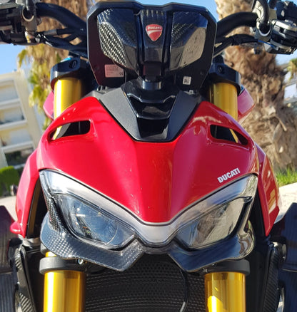 v4evo | Carbon Headlight Fairing (Lower part) | DUCATI Streetfighter V2/V4