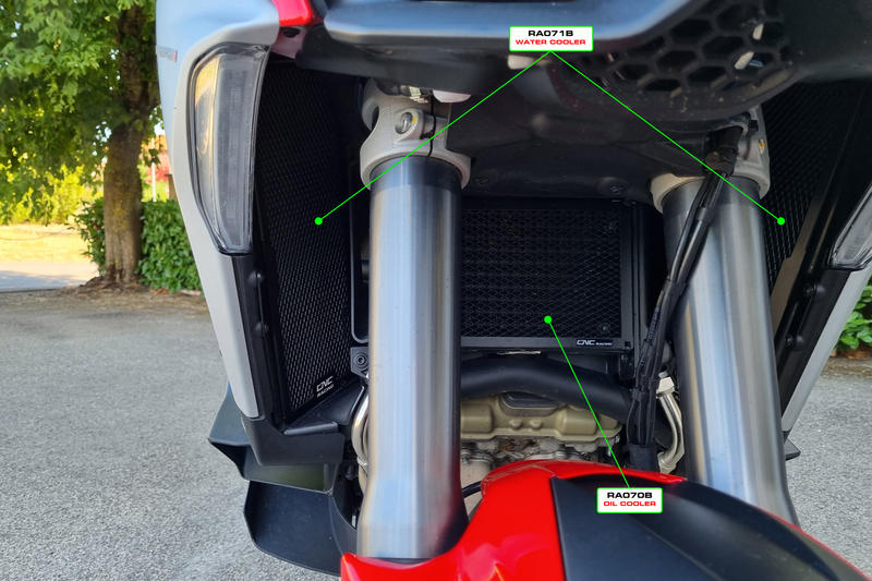 CNC Racing | Radiator Guard Water Cooler Ducati Multistrada V4