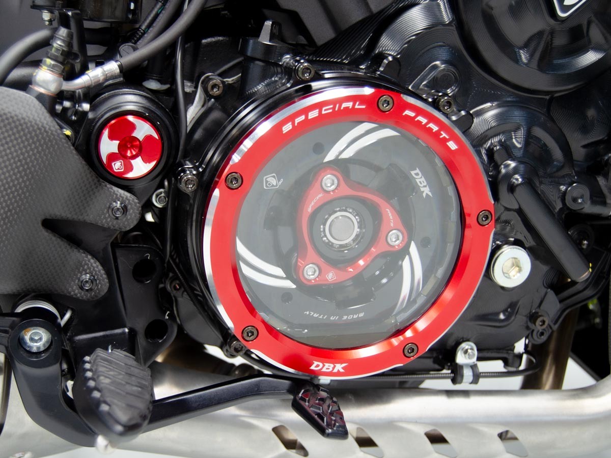 DBK Special Parts | Clear Clutch Cover | Ducati V4