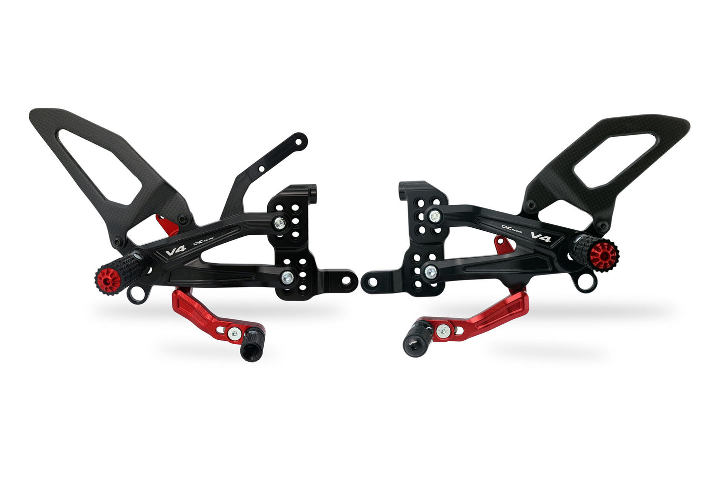 CNC Racing | Adjustable Rear set RPS "Carbon" | Ducati Panigale V4/S/R (18-23)