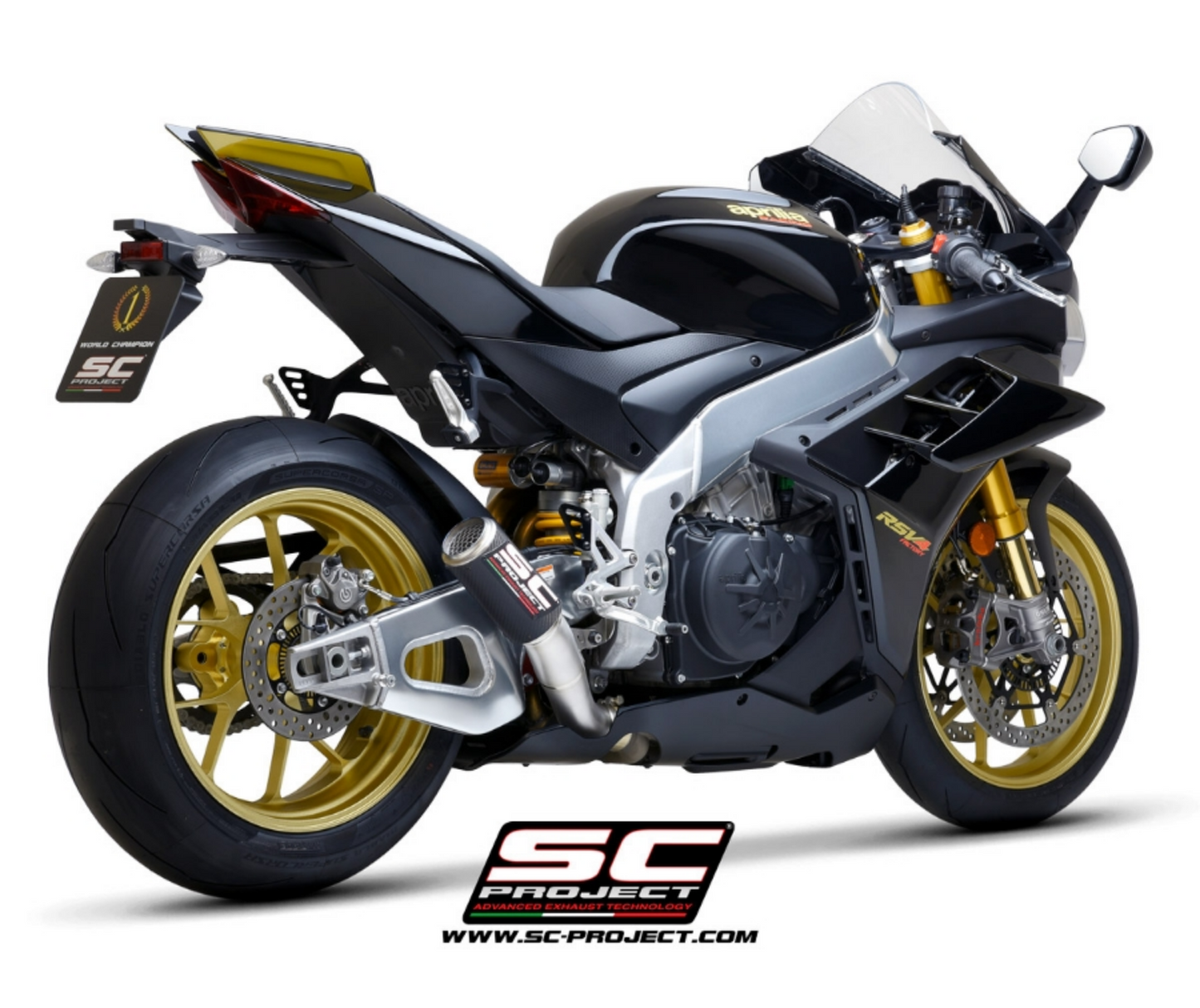 SC-Project | CR-T Carbon Exhaust - Aprilia Tuono V4 1100/Factory (21-24)