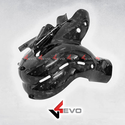 v4evo | Carbon Exhaust Cover | DUCATI Panigale/Streetfighter V4 (18-22)