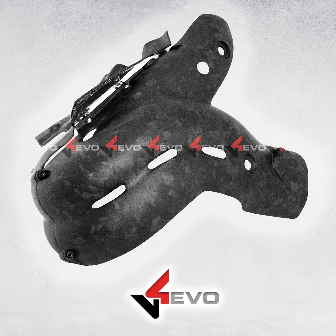 v4evo | Carbon Exhaust Cover | DUCATI Panigale/Streetfighter V4 (18-22)