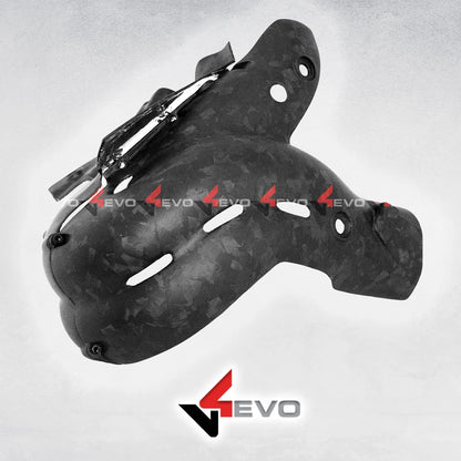 v4evo | Carbon Exhaust Cover | DUCATI Panigale/Streetfighter V4 (18-22)