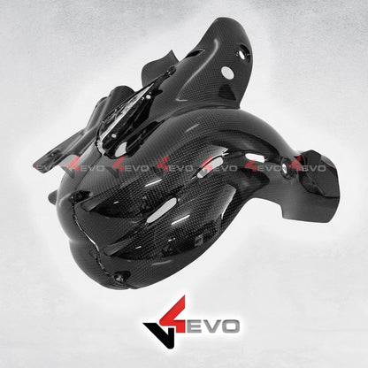 v4evo | Carbon Exhaust Cover | DUCATI Panigale/Streetfighter V4 (18-22)
