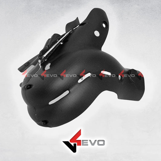 v4evo | Carbon Exhaust Cover | DUCATI Panigale/Streetfighter V4 (18-22)