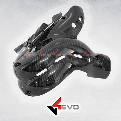 v4evo | Carbon Exhaust Cover | DUCATI Panigale/Streetfighter V4 (18-22)
