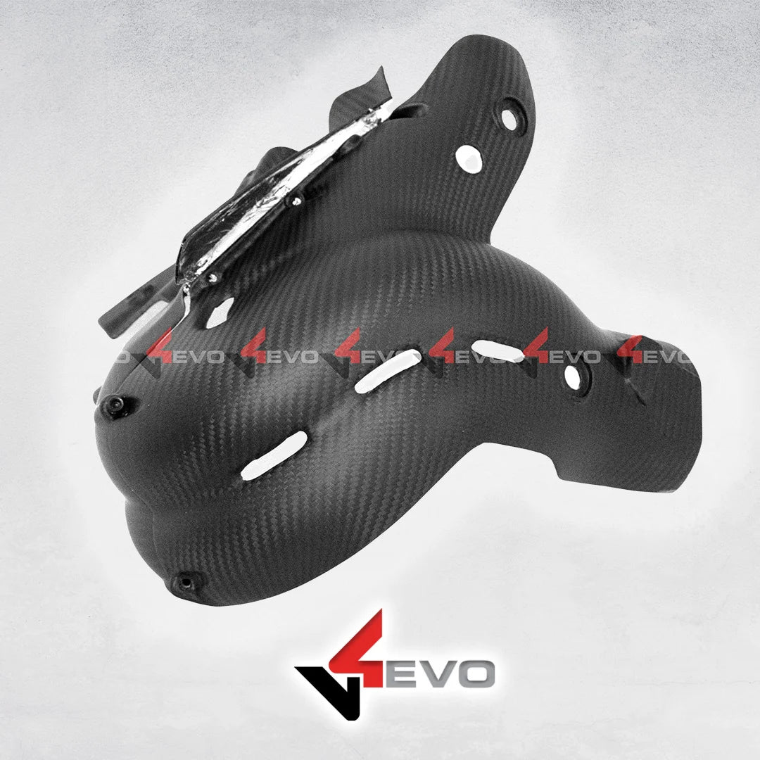 v4evo | Carbon Exhaust Cover | DUCATI Panigale/Streetfighter V4 (18-22)