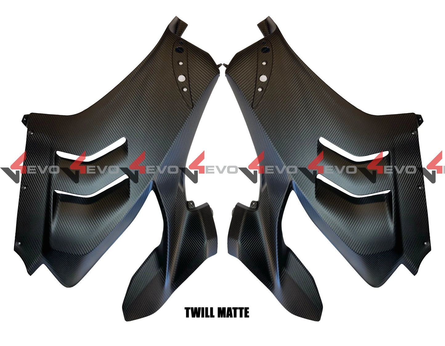 v4evo | Carbon Side Fairings (Set) | DUCATI Panigale V4S/V4R (20-21)