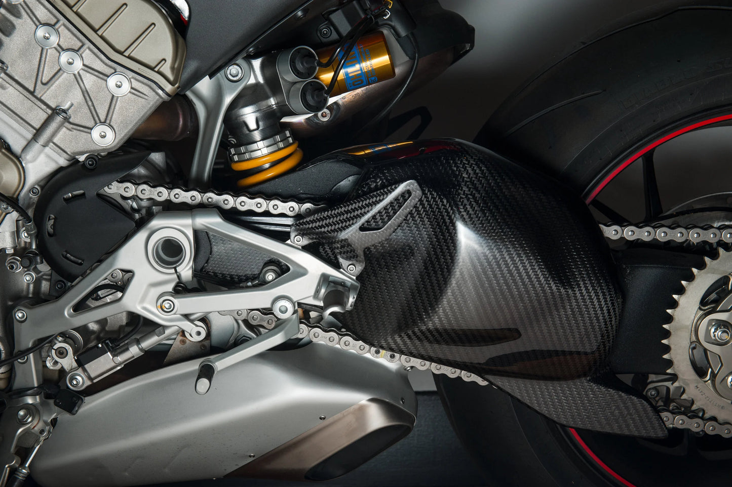 v4evo | Carbon Swing Arm Cover | DUCATI Panigale V4