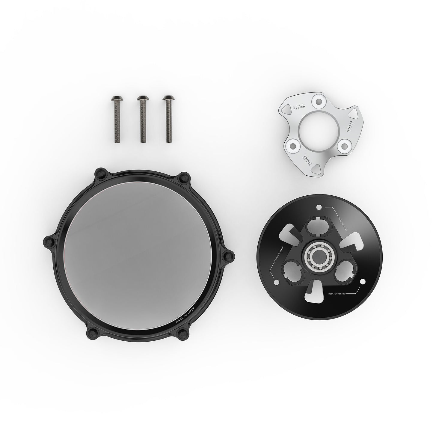 Rizoma | Clear Clutch Cover Kit | Ducati V2 - (18-24)