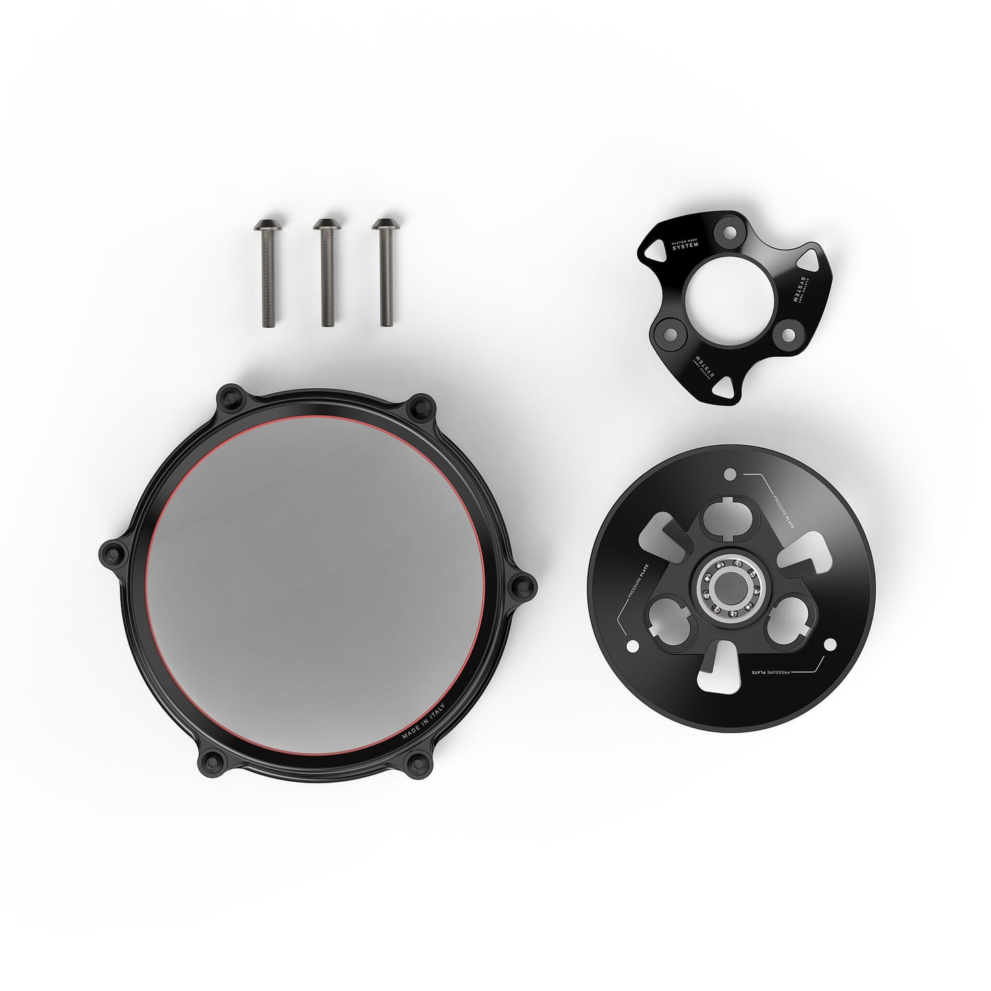 Rizoma | Clear Clutch Cover Kit | Ducati V2 - (18-24)