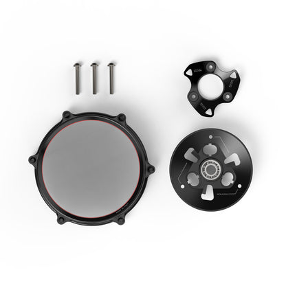 Rizoma | Clear Clutch Cover Kit | Ducati V2 - (18-24)
