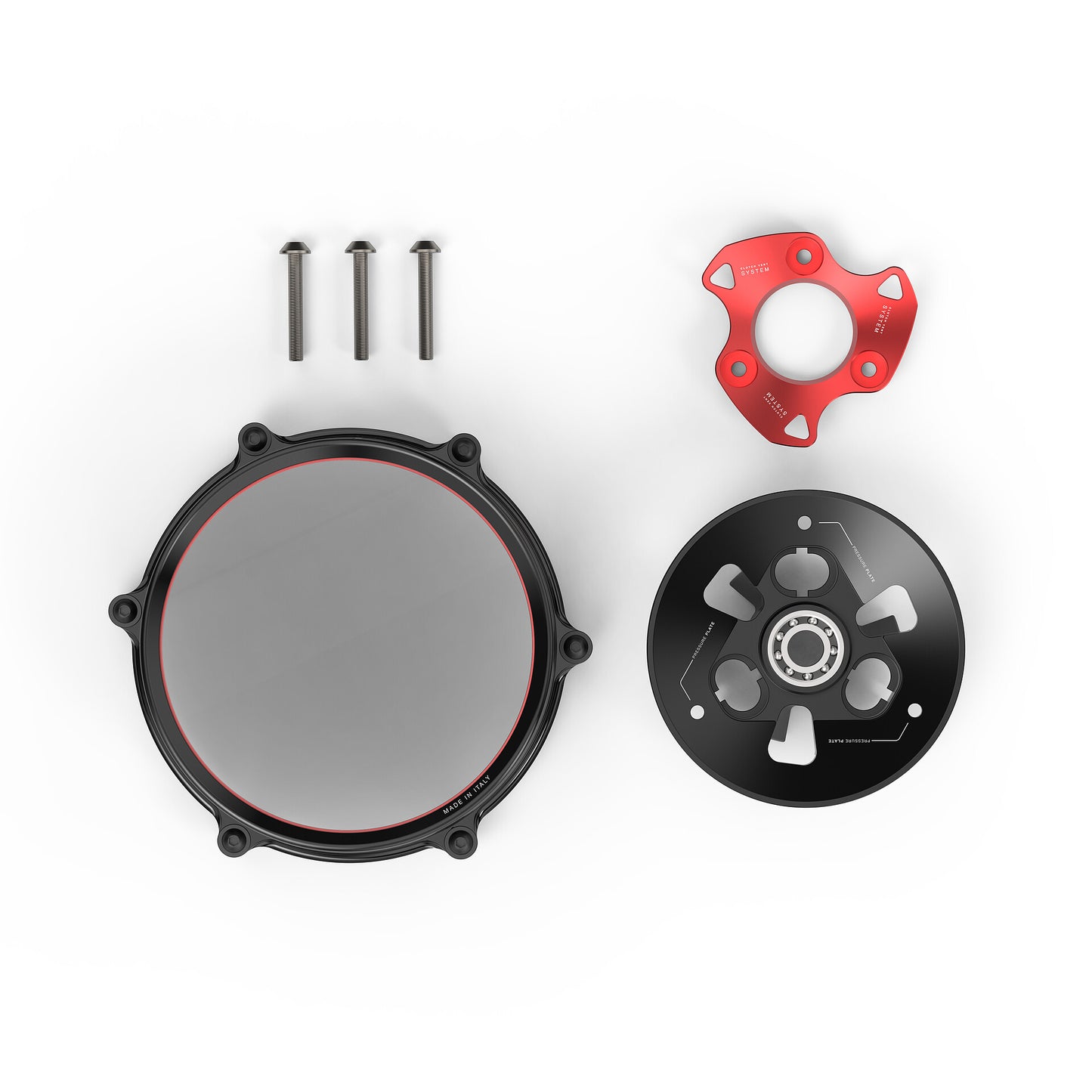 Rizoma | Clear Clutch Cover Kit | Ducati V2 - (18-24)